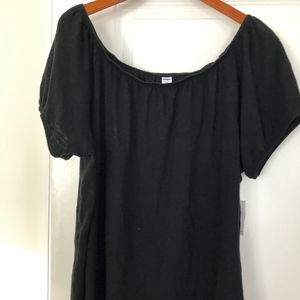 NWT Black Top/On or Off Shoulders